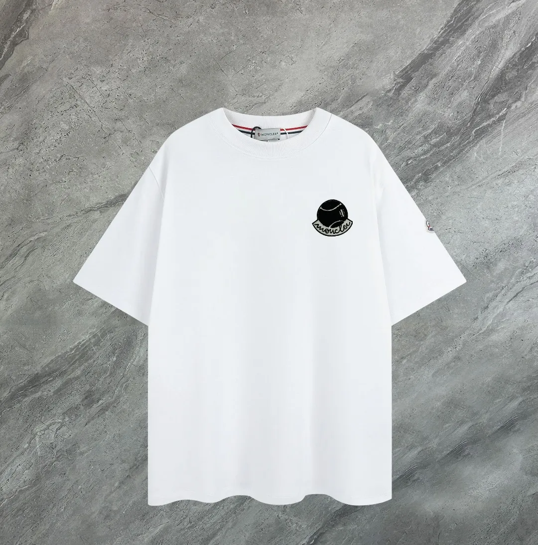 《Moncler~ 》2025New Arrival Quality T , Versatile Quality ！ ‼ 32 250G ‼ ， ， ， ， T 🤪 Sizes：S-M-L-XL-2XL ：Black，White， Same Style